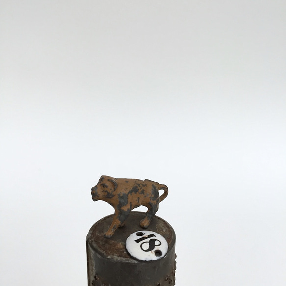 鉄のおもちゃフィギュア　タイガーのオブジェ　tiger figure　イギリス　おもちゃ 6枚目の画像