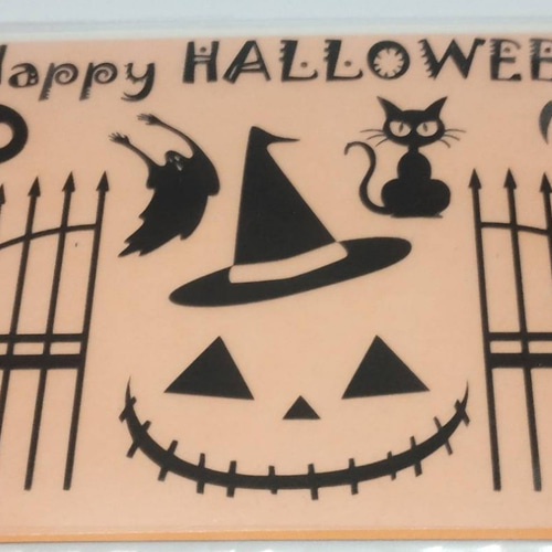 ハロウィンⅢのアイロンラバープリントシートZ091 ワッペン