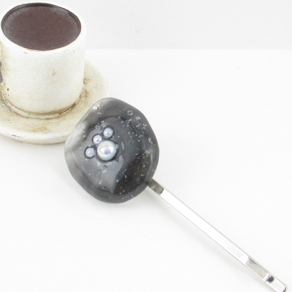 クォーツの葉が哀愁を漂わせている最中、僕はデジャヴを見ました♪<1点ものヘアピン>HP146 3枚目の画像