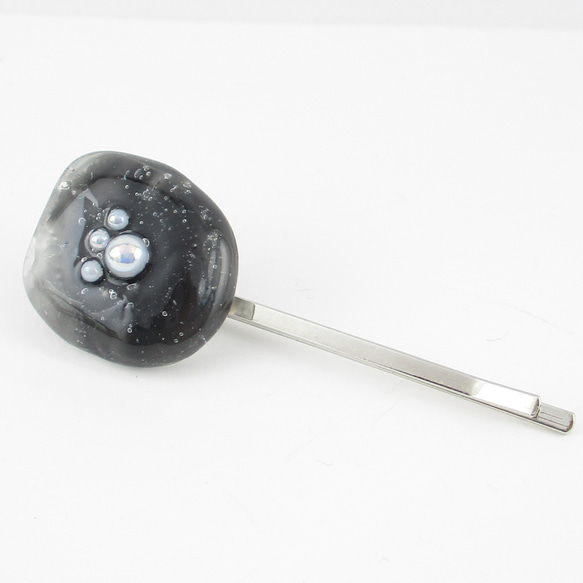 クォーツの葉が哀愁を漂わせている最中、僕はデジャヴを見ました♪<1点ものヘアピン>HP146 2枚目の画像