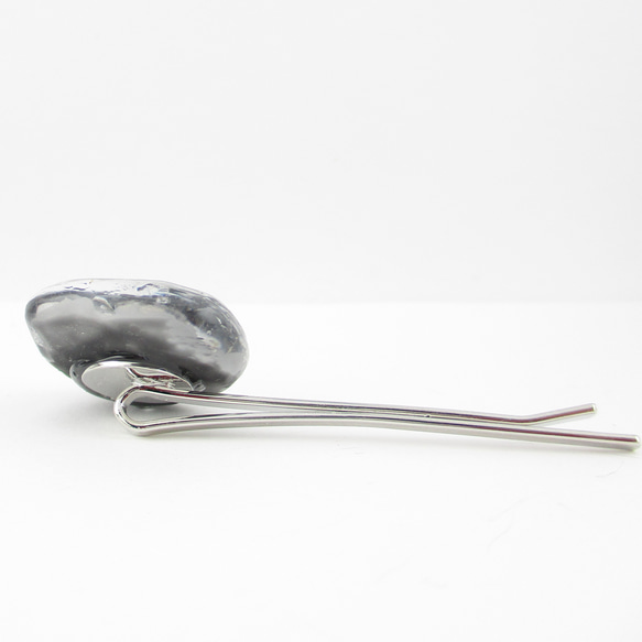 クォーツの葉が哀愁を漂わせている最中、僕はデジャヴを見ました♪<1点ものヘアピン>HP146 4枚目の画像