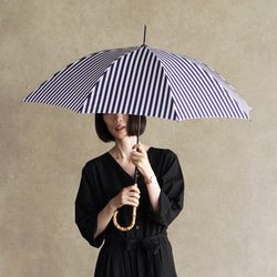 【ワケあり 440円引き】竹の傘 stripe  晴雨兼用 長傘 ALCEDO 161001-005 日傘 雨傘 9枚目の画像