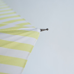 【ワケありな逸品2023】竹の傘 stripe lemon 晴雨兼用 長傘 ALCEDO 161003 日傘 雨傘 13枚目の画像