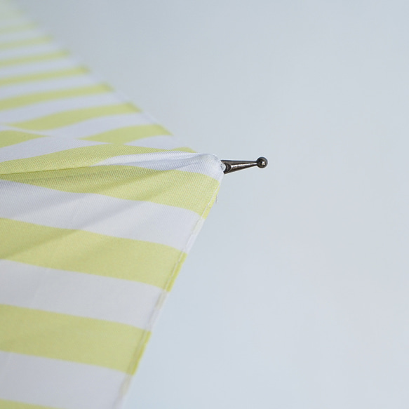 【ワケありな逸品2023】竹の傘 stripe lemon 晴雨兼用 長傘 ALCEDO 161003 日傘 雨傘 13枚目の画像