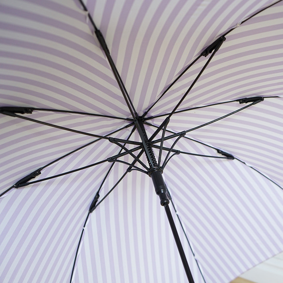 【ワケあり 440円引き】竹の傘 stripe  晴雨兼用 長傘 ALCEDO 161001-005 日傘 雨傘 17枚目の画像
