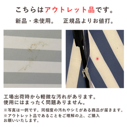 【ワケあり 440円引き】竹の傘 stripe  晴雨兼用 長傘 ALCEDO 161001-005 日傘 雨傘 2枚目の画像