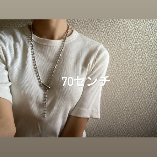 ー6ミリボールチェーンネックレスー ボールチェーン ボール