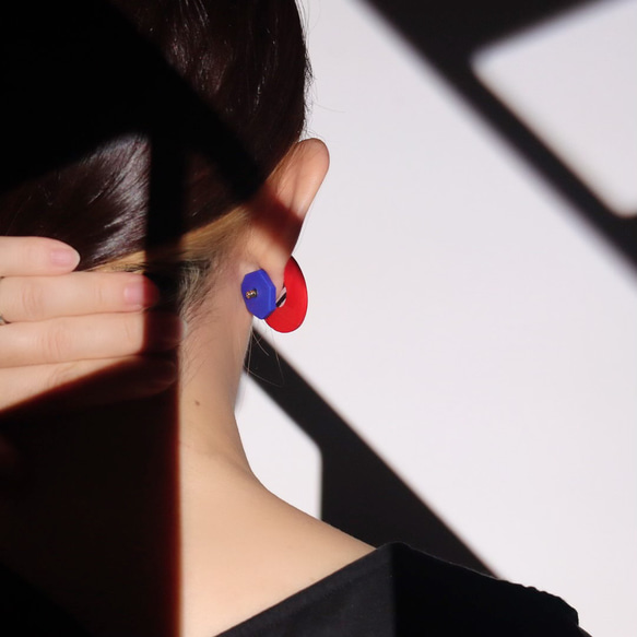 IROCHIKAオリジナル下向き防止キャッチ12色/2個セット イヤリング  