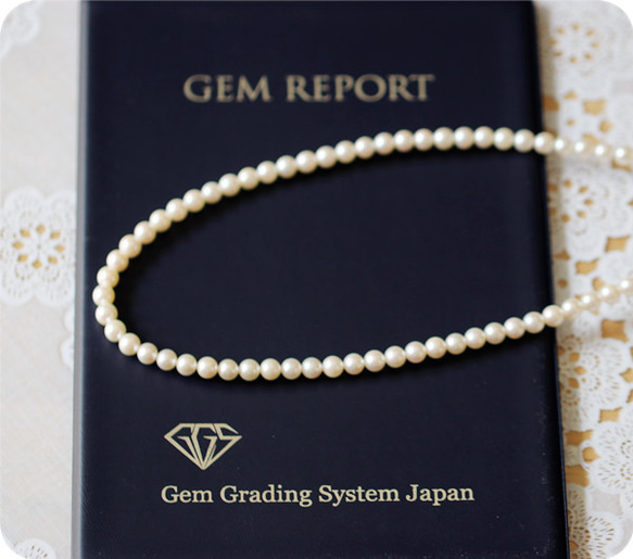 高品質 Hanadama AKOYA Akoya 珍珠和卡倫銀項鍊，帶調節器 第16張的照片
