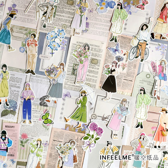❌即購入不可❌ Infeel.Me 再入荷 人間浪漫シリーズ 女の子 コラージュ 