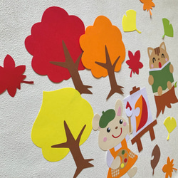 約80×80㎝　秋の壁面-芸術の秋- 4枚目の画像