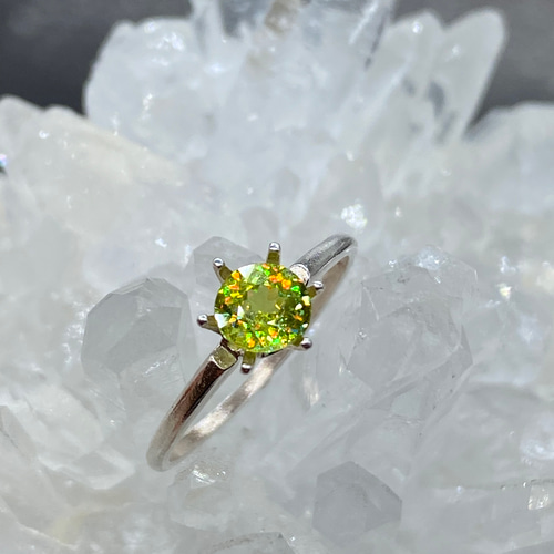 ☆SO☆スフェーンリングG~グリーン系(0.63ct) 指輪・リング ☆SO☆スフェーンリングG~グリーン系(0.63ct) 指輪・リング