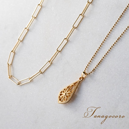 アンティークフィリグリー＊デザインチェーンネックレスセット