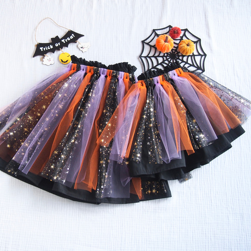 ハロウィンチュールスカート 秋限定2024 子供服 Lurouette 通販 