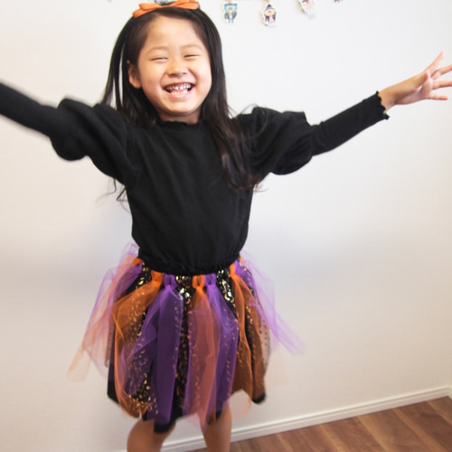 ハロウィンチュールスカート 秋限定2024 子供服 Lurouette 通販  