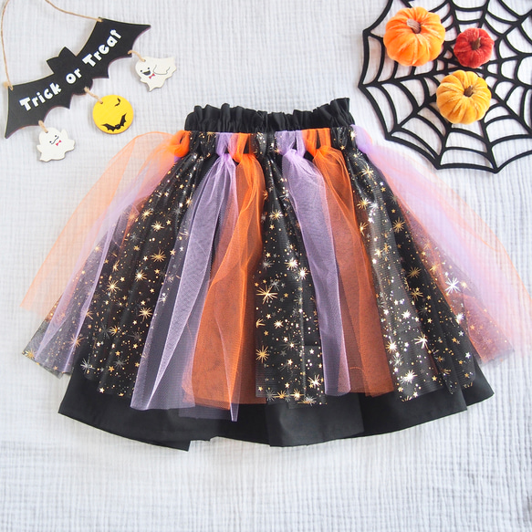 トリックデザインスカート 黒 アシンメトリック黒スカート ドロー