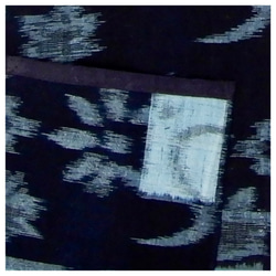 着物リメイク　久留米絣の木綿ベスト　トップス/フリーサイズ 2枚目の画像