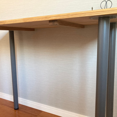 送料無料 脚取り外し可能デスク グレー 机/テーブル 机・デスク