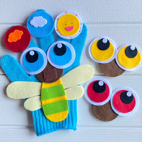 手袋シアター☆とんぼ☆めがね☆秋 おもちゃ・人形 aoma 通販 16558007