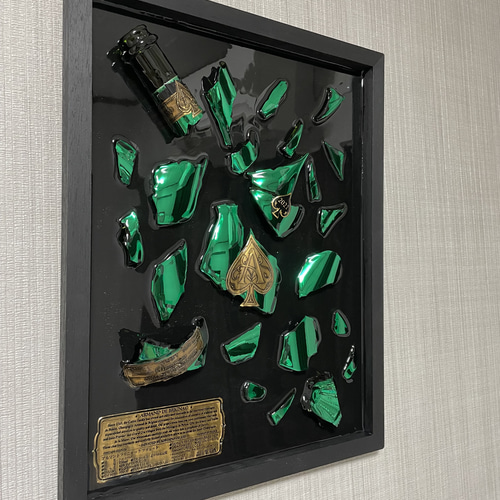 クラッシュアート アルマンドグリーン レジンアート その他アート