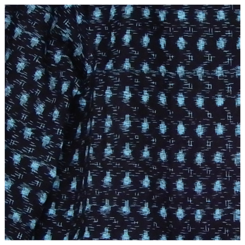 久留米絣　木綿　着物リメイク　フード付きベストとワイドパンツ