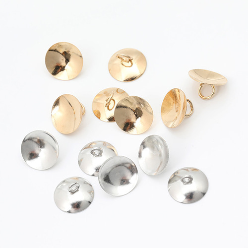 M12058-G 60個 ヘアゴムパーツ 丸皿 10mm 3X（20ヶ） DIYパーツ