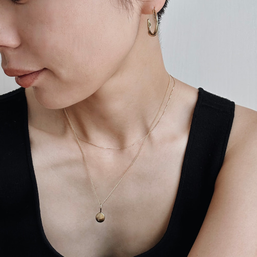 14kgf イニシャルコインネックレス(18gp) ネックレス 14kgf イニシャルコインネックレス(18gp) ネックレス
