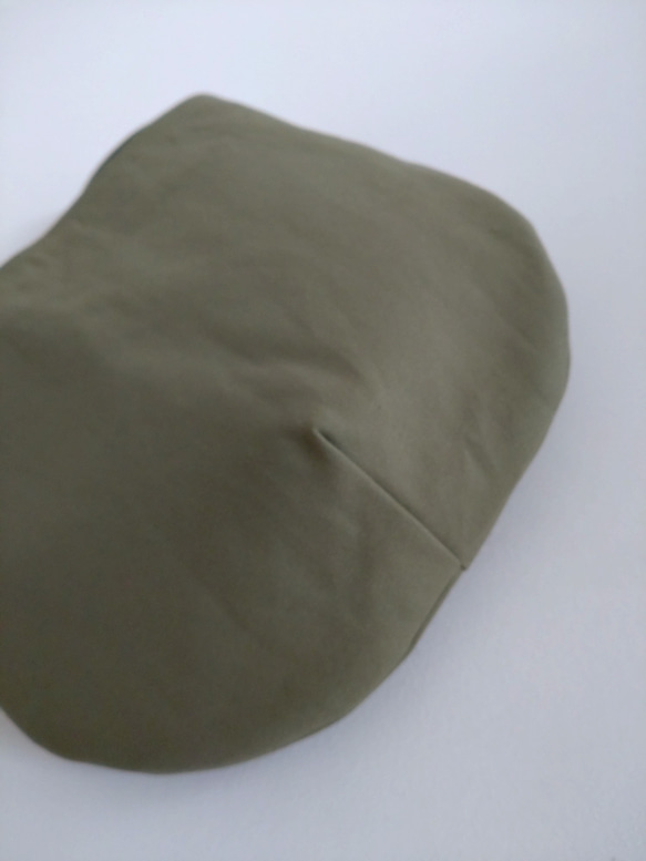 帆布のショルダーバッグ　サコッシュ　small/　オリーブ 3枚目の画像