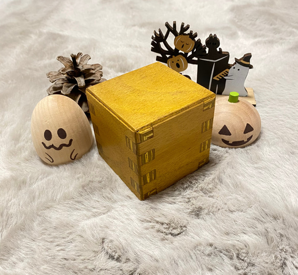 【大工の家具】サイコロ キューブ インテリア小物 秋 冬 ハロウィン 小物 置物 オブジェ 1枚目の画像
