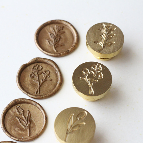 シーリングスタンプ スターターセット（ナチュラル） はんこ・スタンプ