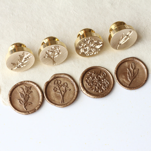 シーリングスタンプ スターターセット（ナチュラル） はんこ