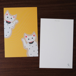 ポストカード＊招き猫　同柄5枚セット 2枚目の画像