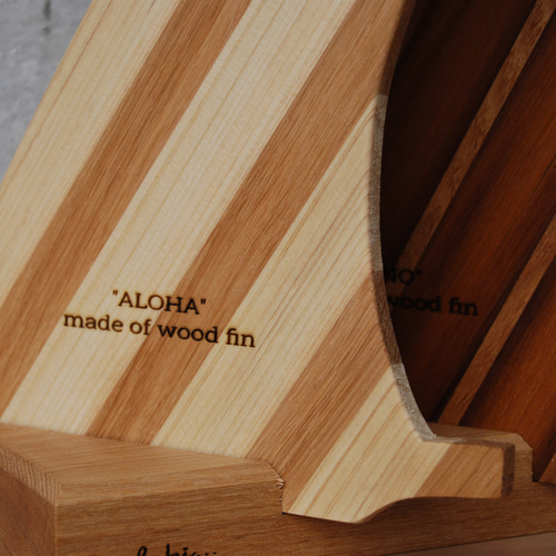 オリジナルウッドフィン』サーフィン・インテリア・置物 フォト