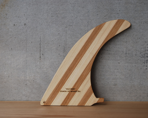 希少 ROUGH and SWELL 木製ブックエンド サーフィン フィン 希少 ROUGH