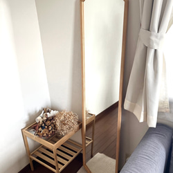 【日本製】全身鏡　八角縦長ミラー　アンティーク調ミラー 7枚目の画像