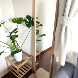 【日本製】全身鏡　八角縦長ミラー　アンティーク調ミラー 16枚目の画像