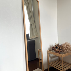 【日本製】全身鏡　八角縦長ミラー　アンティーク調ミラー 14枚目の画像