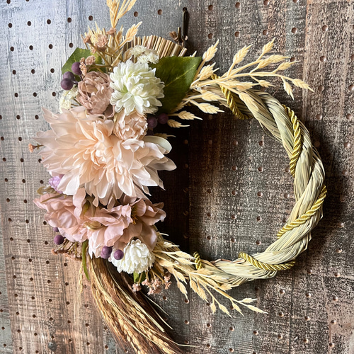 24.しめ縄 お正月飾り2024レッド しめ縄・しめ飾り nancys 通販 18508875｜Creema