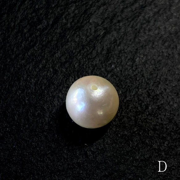 国産 アコヤ 本真珠　8㎜　D 両穴あき ルース　1珠　真珠　パール　両穴開き　 3枚目の画像
