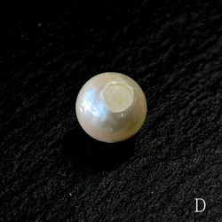 国産 アコヤ 本真珠　8㎜　D 両穴あき ルース　1珠　真珠　パール　両穴開き　 2枚目の画像