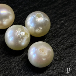 国産 アコヤ 本真珠　8㎜　B 両穴あき ルース　1珠　真珠　パール　両穴開き　 4枚目の画像