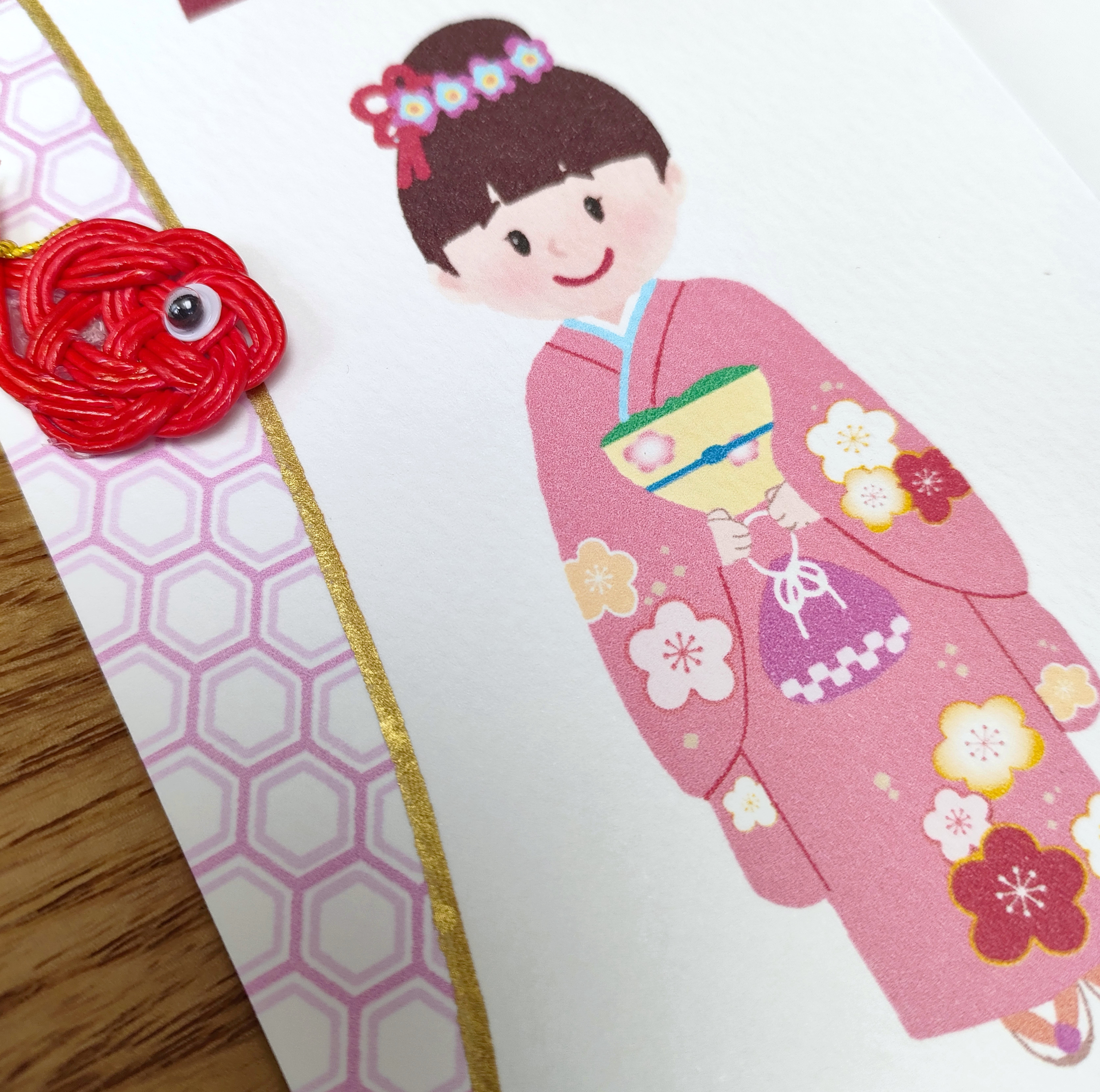 祝い熨斗♡七五三　7歳　女の子　セット　一式　白　ゴールド　黒 祝い熨斗♡七五三　7歳　女の子　セット　一式　白　ゴールド　黒