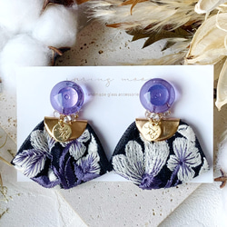 1227】ハートとタッセルのピアスイヤリング 1227】ハートとタッセルの