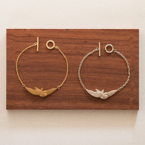 アンティーク真鍮幸せを呼ぶツバメ燕