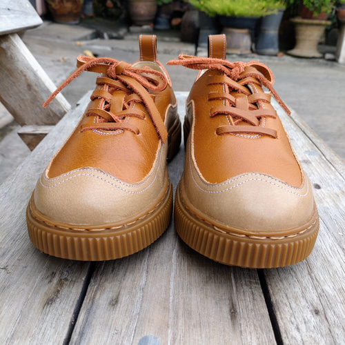美品　CLANEXHARUTA FLAT SHOES キャメル25cm バレエ（エナメル） | CLOCHE ONLINE SHOP