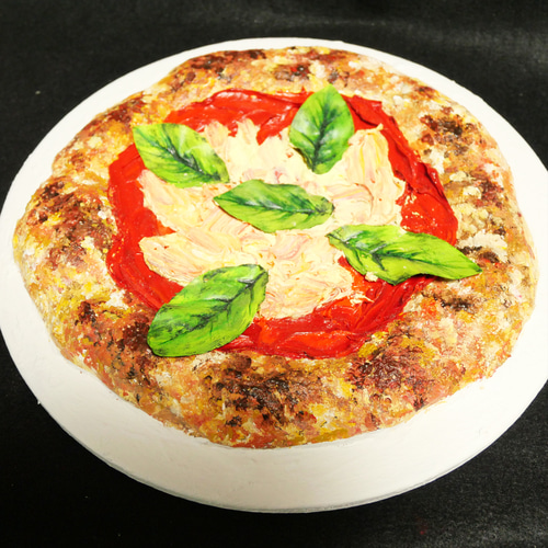 油絵 絵画 立体アート 【ピザ】 絵画 HR 通販 16559738｜Creema