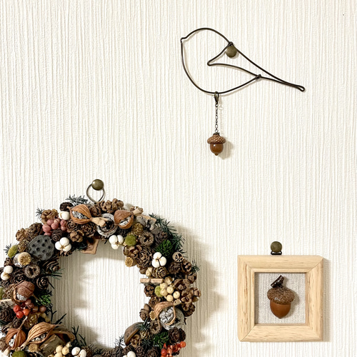 幸せを運ぶ＊シマエナガとどんぐり その他アート totori 通販 16559747