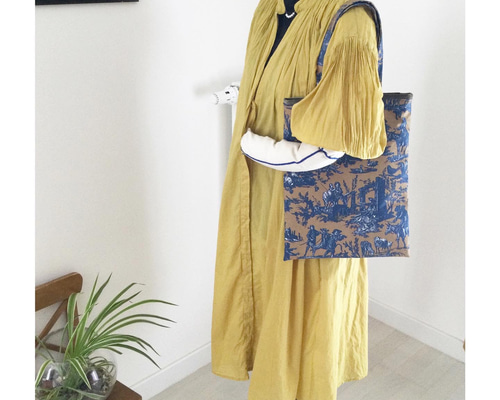● 日本未発売 toile de jouy 美術館 トートバッグ ロココ 2WAYS 美術館コレクション toile de jouy トートバッグ【sac de musée