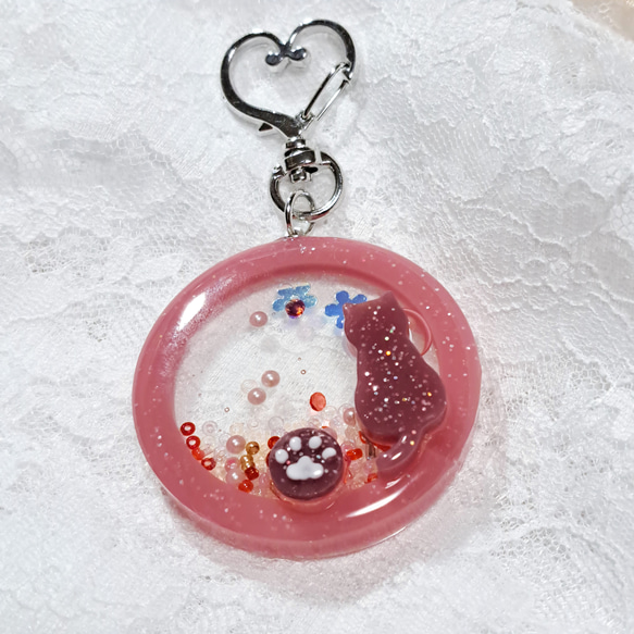オリジナルレジン】丸形シェイカーキーホルダー オーダーページ UV