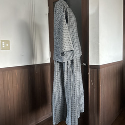 着物リメイク　絣パンツスーツ 3枚目の画像